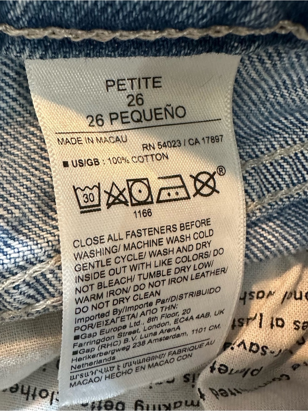 Banana Republic The Pintuck Jean Size 26P Wide Leg - Picture 11 of 11